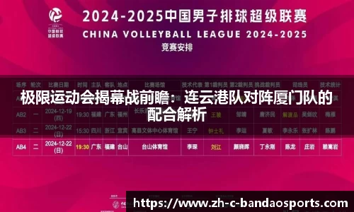 极限运动会揭幕战前瞻：连云港队对阵厦门队的配合解析